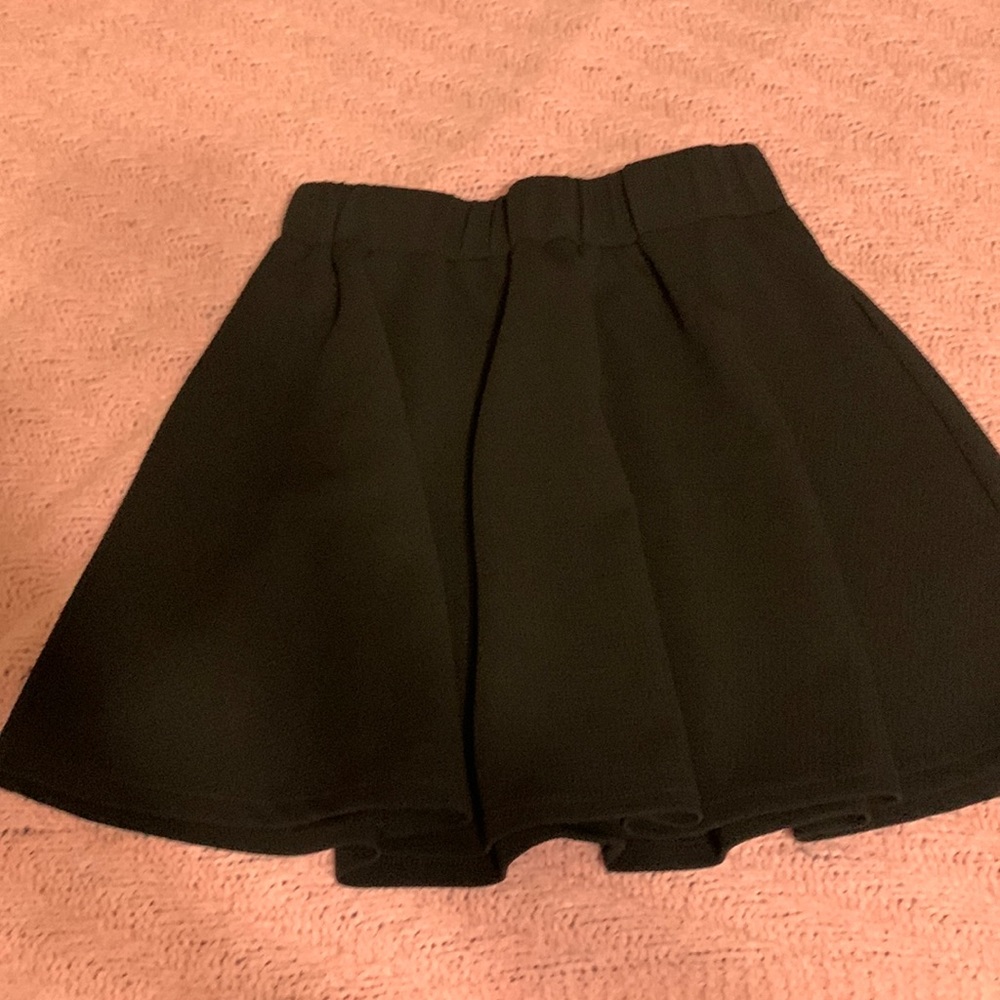 Black short skirt